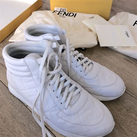 fendi freedom sneaker|Fendi designer high top sneakers.